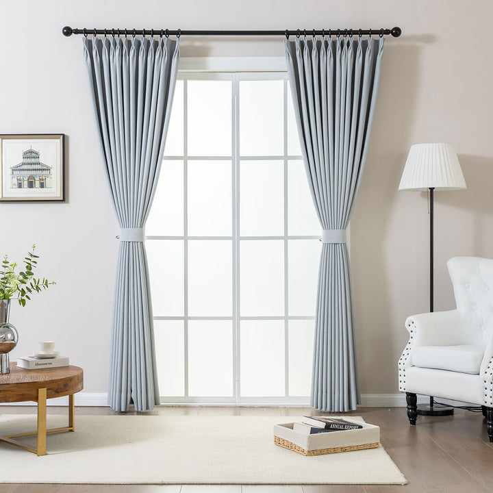 Wave Pleated Curtains – DenseWeave Cotton-Look Fabric for a Structured Drape
