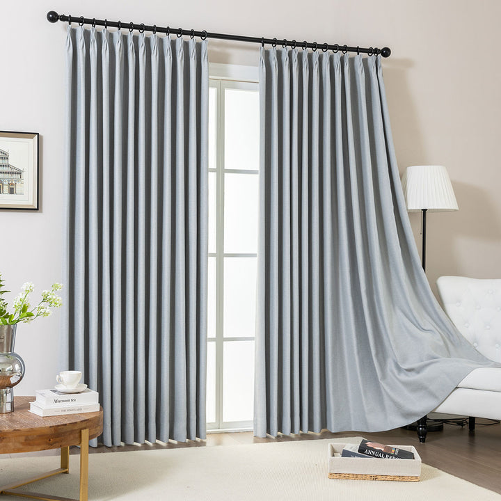 Wave Pleated Curtains – DenseWeave Cotton-Look Fabric for a Structured Drape