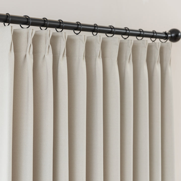 Romy Lightweight Cotton Linen Look Curtains – Soft & Airy Drapes-Walnut Brown