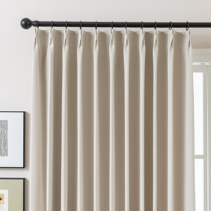 Romy Lightweight Cotton Linen Look Curtains – Soft & Airy Drapes-Walnut Brown