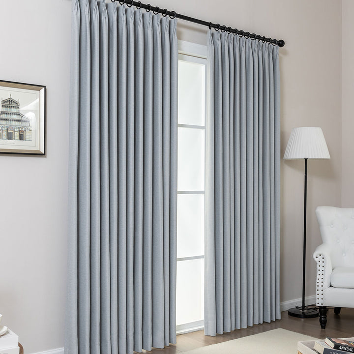 Wave Pleated Curtains – DenseWeave Cotton-Look Fabric for a Structured Drape
