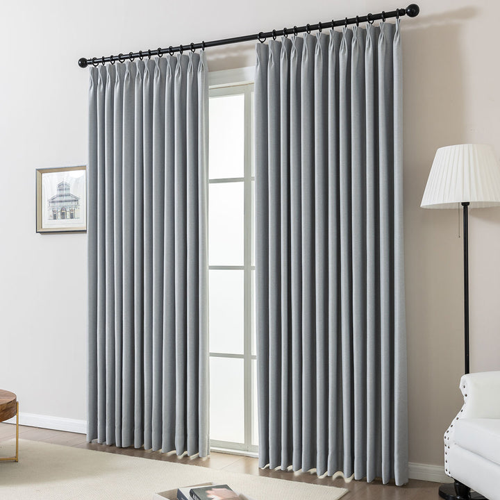 Wave Pleated Curtains – DenseWeave Cotton-Look Fabric for a Structured Drape