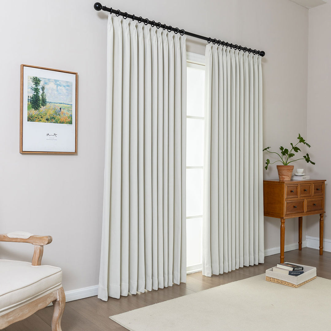 Celine DenseWeave Blackout Curtains – PlushDrape Texture for a Luxurious Finish
