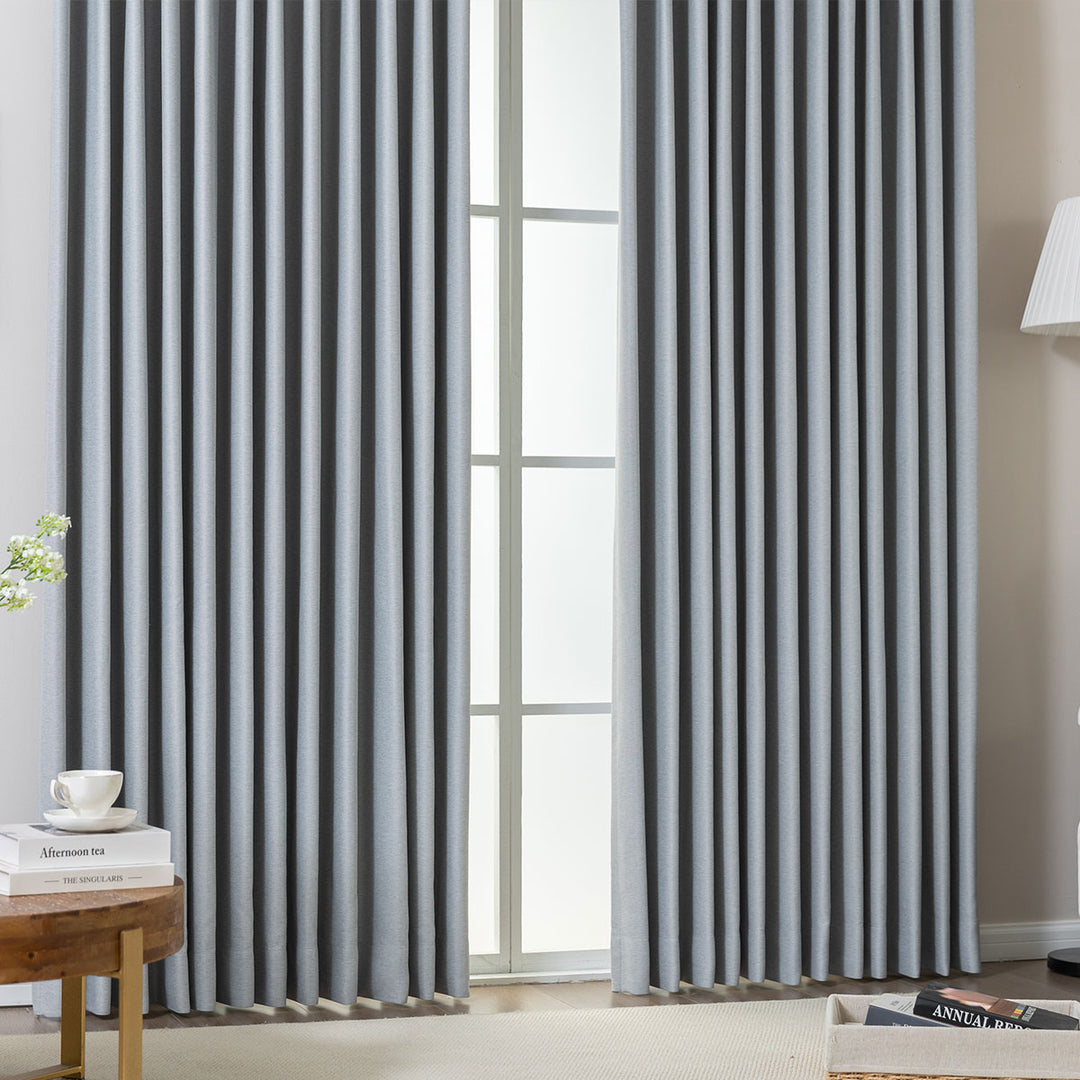 Wave Pleated Curtains – DenseWeave Cotton-Look Fabric for a Structured Drape