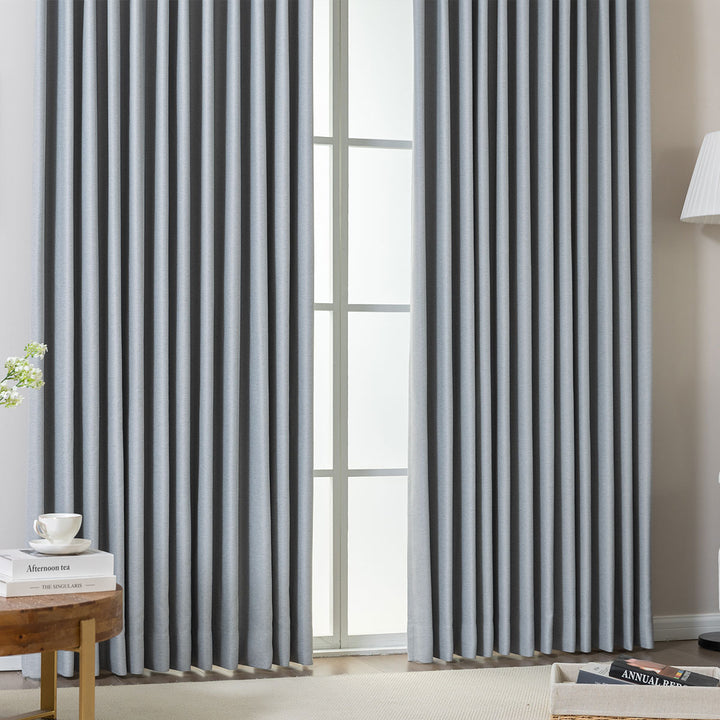 Wave Pleated Curtains – DenseWeave Cotton-Look Fabric for a Structured Drape