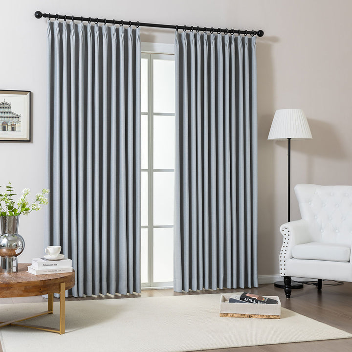 Wave Pleated Curtains – DenseWeave Cotton-Look Fabric for a Structured Drape