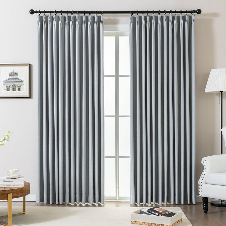 Wave Pleated Curtains – DenseWeave Cotton-Look Fabric for a Structured Drape