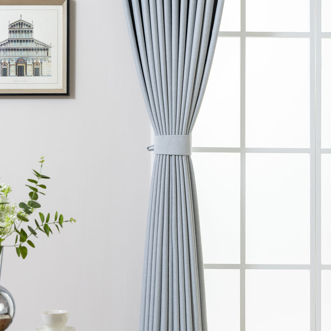 Wave Pleated Curtains – DenseWeave Cotton-Look Fabric for a Structured Drape