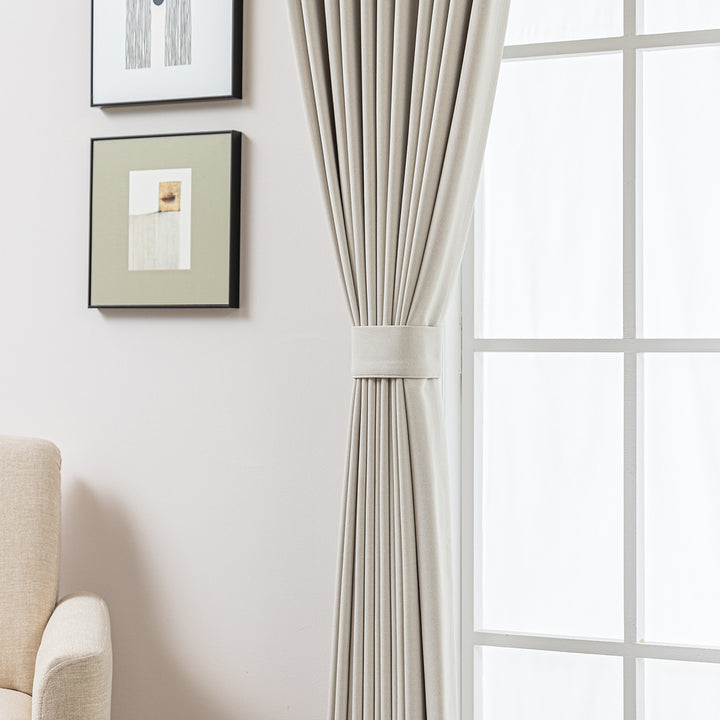 Romy Lightweight Cotton Linen Look Curtains – Soft & Airy Drapes-Walnut Brown