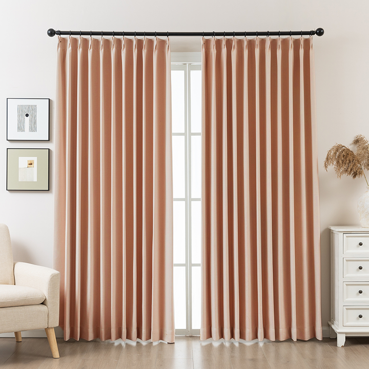 Romy Lightweight Cotton Linen Look Curtains – Soft & Airy Drapes-Walnut Brown