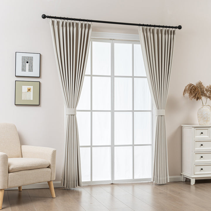 Romy Lightweight Cotton Linen Look Curtains – Soft & Airy Drapes-Walnut Brown