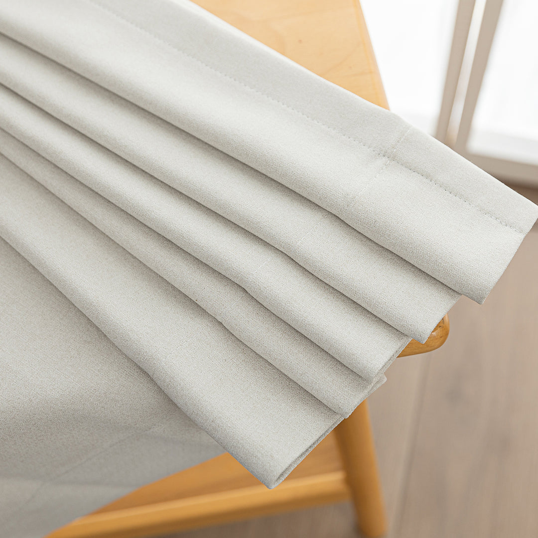 Romy Lightweight Cotton Linen Look Curtains – Soft & Airy Drapes-Walnut Brown