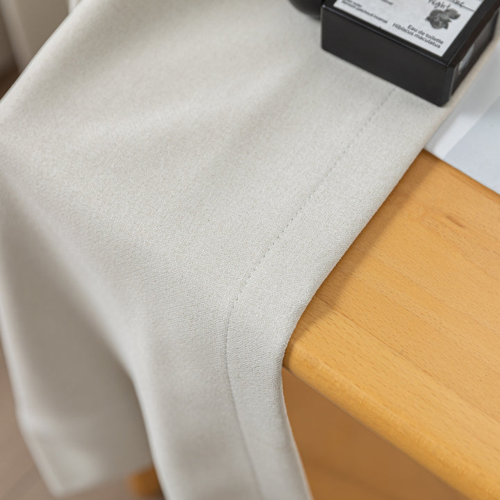 Maeve Cotton-Feel Blackout Curtains – Soft Texture, Elegant Drape-Deep Teal