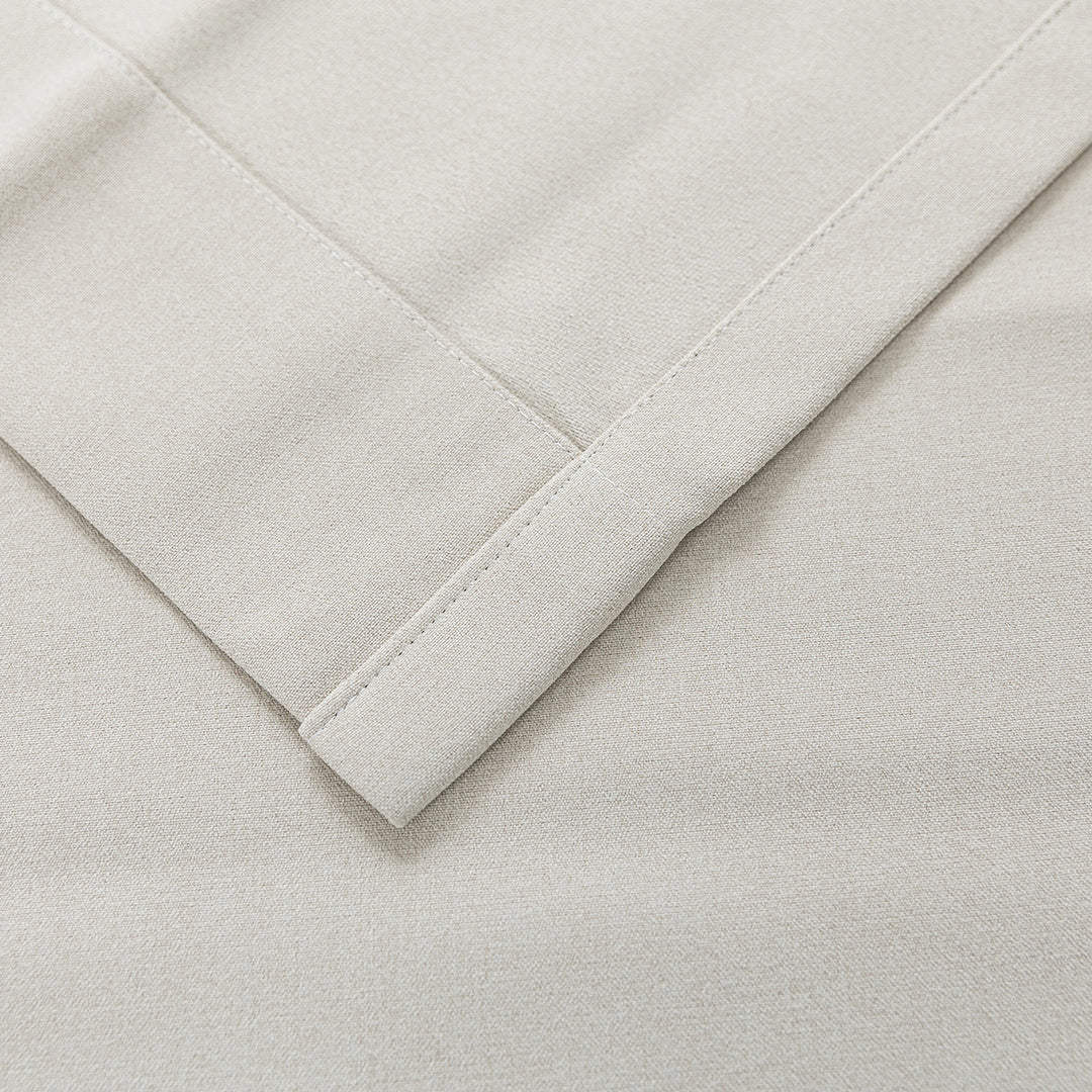 Maeve Cotton-Feel Blackout Curtains – Soft Texture, Elegant Drape-Deep Teal