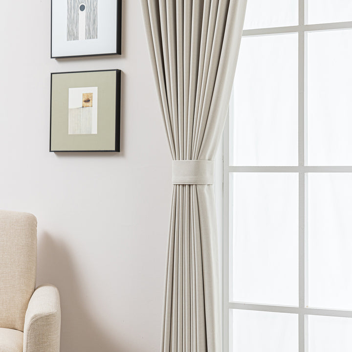 Maeve Cotton-Feel Blackout Curtains – Soft Texture, Elegant Drape-Deep Teal