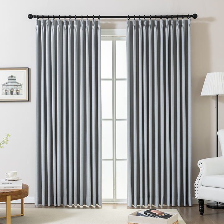 Wave Pleated Curtains – DenseWeave Cotton-Look Fabric for a Structured Drape