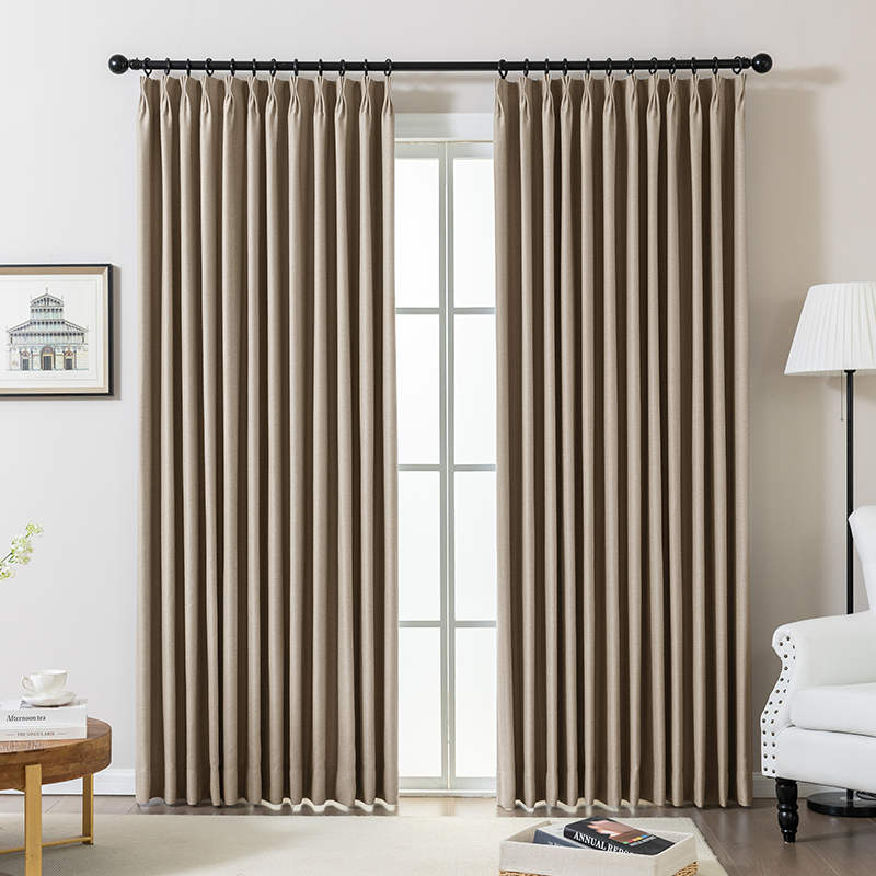Wave Pleated Curtains – DenseWeave Cotton-Look Fabric for a Structured Drape