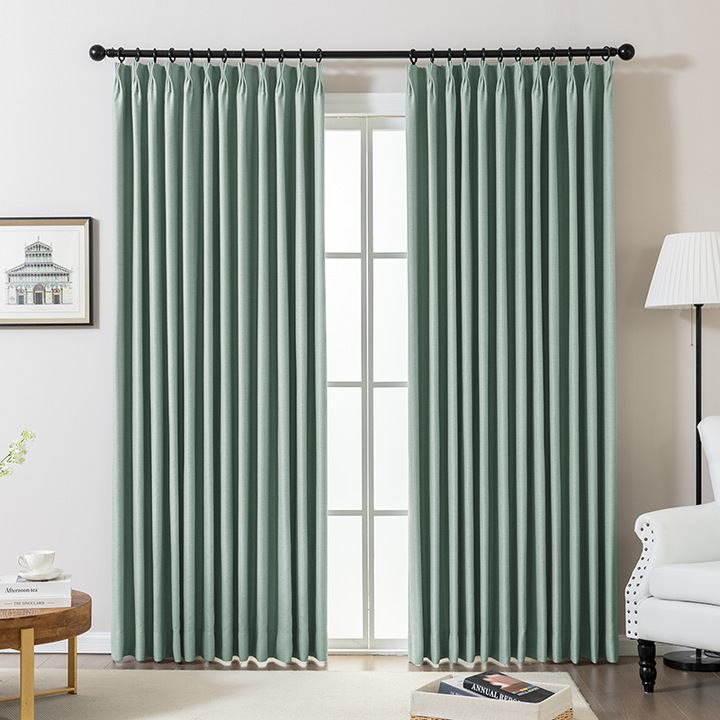 Wave Pleated Curtains – DenseWeave Cotton-Look Fabric for a Structured Drape