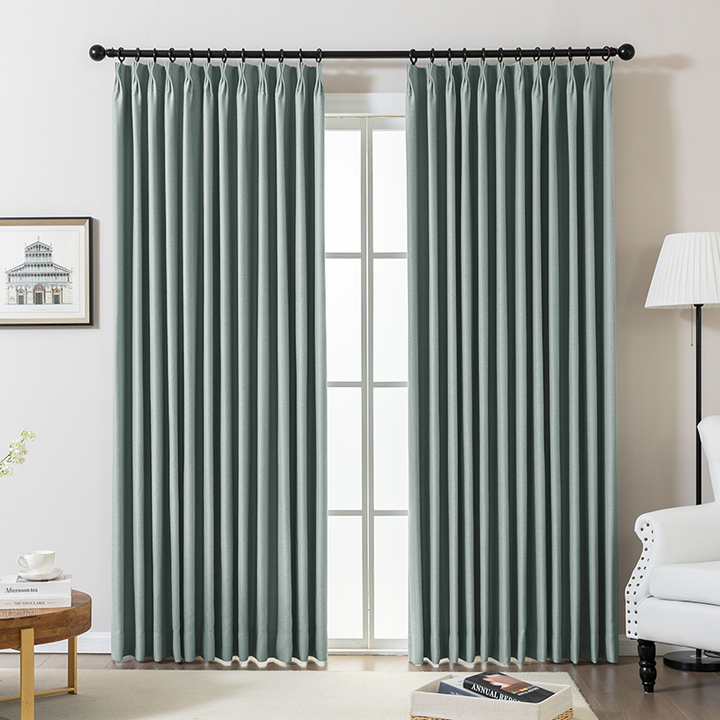 Wave Pleated Curtains – DenseWeave Cotton-Look Fabric for a Structured Drape