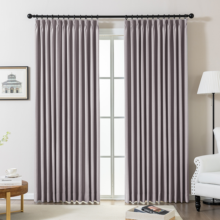Wave Pleated Curtains – DenseWeave Cotton-Look Fabric for a Structured Drape