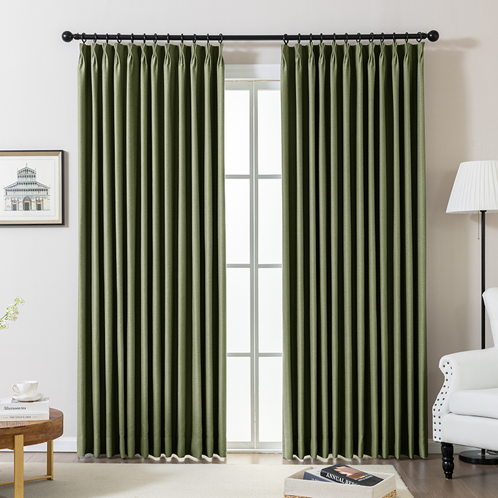 Wave Pleated Curtains – DenseWeave Cotton-Look Fabric for a Structured Drape