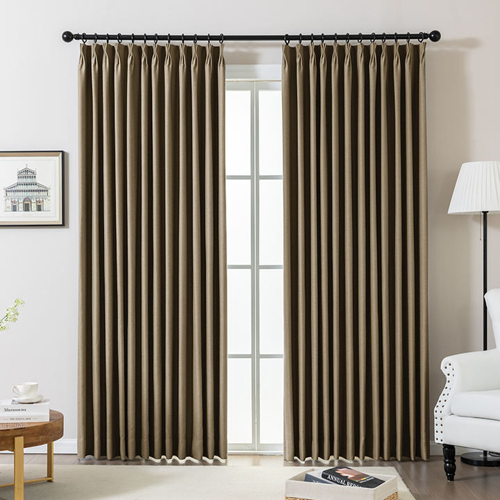 Wave Pleated Curtains – DenseWeave Cotton-Look Fabric for a Structured Drape