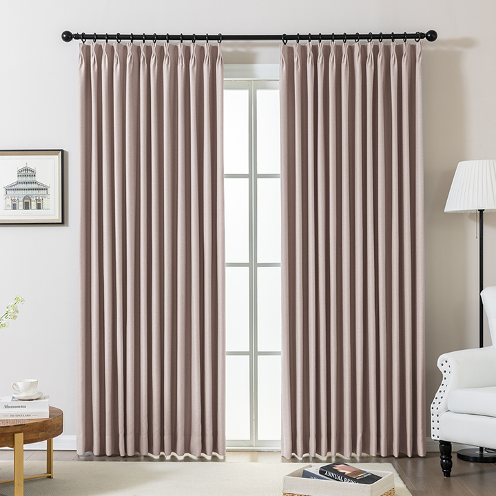 Wave Pleated Curtains – DenseWeave Cotton-Look Fabric for a Structured Drape