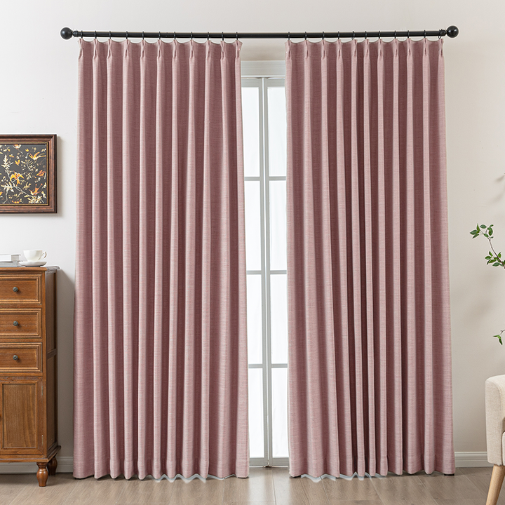 Maeve Cotton-Feel Blackout Curtains – Soft Texture, Elegant Drape-Deep Teal